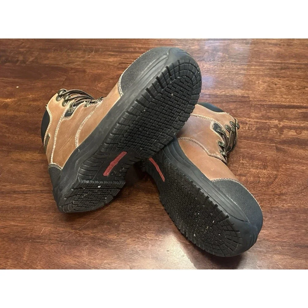 Orthofeet Mens 9.5 EEEE Hands Free Safety Composite Toe Extra Wide Work Boots